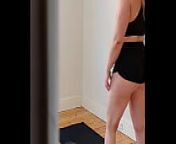 POV spy on my workout from hide sis video