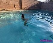 POOL SIDE BJ IN 4K - TheFoxxxLife POV from pool side sex with blonde teen daughter lexi lore