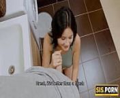 SISPORN. After conflict in the bath boy manages to fuck curvy stepsister from curvy sister