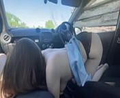 stepsister loves to fuck in the car from abla kız kardeş