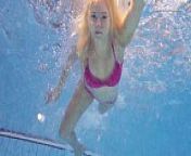 Hot Elena shows what she can do under water from teen can