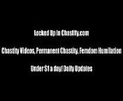Chastity tease and orgasm denial from chastity pmv