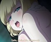 Busty hentai blonde fucks with her boyfriend from big tits animation