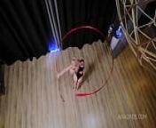 Fantastic and extreme sex with flexible gymnast Lara Frost ! Air cum, Flying sperm NRX092 from emilia rose gymnast studio