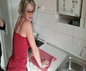 100% Amateur Over 45 Milf Spreads Her Legs For Step Son In Kitchen from film ana