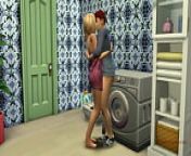 Sims 4, my voice, Seducing milf step mom was fucked on washing machine by her step son from seduced by mom in bathroom