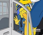 Police Marge tries to Arrest Snake but he Fucks Her (The Simpsons) from marge simpson xxx