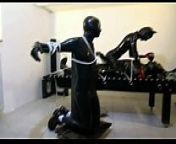 Extreme latex games for perverse women from latex bondage