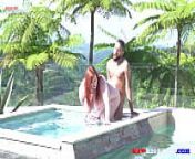 asstyn martyn and majiik montana in the pool from hot moms bbw pool