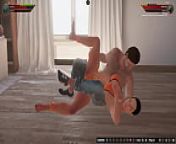 Ethan vs Leo (Naked Fighter 3D) from screen record video 8
