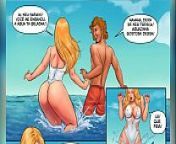 Hist&oacute;ria em Quadrinho Porn&ocirc; (Cartoon HQ) - Um Dia na Praia - As Patricinhas - C&acirc;mera Caseira from sex story comic