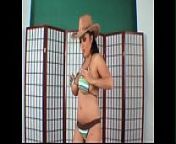 Mexican Cowgirl Jaylene Rio Busts out of Little Bikini Top from jaylene rio hd