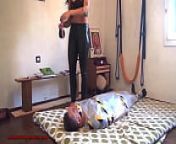 Hitwoman plays with a mummified and gagged man femdom facesitting - Trailer from femdom mistress fucks mummified