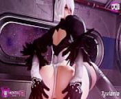 2B Sex Station from 3d 3d anime nier automata having sex with