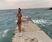 Naked Monika Fox Walks On The Beach In Sochi from laksmi rai nude fakee beach ftv