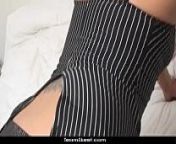 SoloInterviews Sexy brunette teen Renee Richards solo strip tease dildo masturba from mini richard sexy
