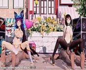 MMD Ramesses and Kangxi sex dance Lupin from lupin s1 ep4