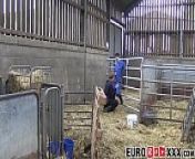 Homesteading twink making anal love with European homo from white twink anal