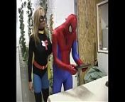 Spiderman and Flygirl from flygirls porn movie scene