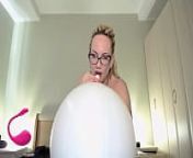 Blow to pop white ballon for looners from blowing up a balloon with my farts full video