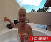 Boyfriend VS Girlfriend: Titus Steel vs Jasmine Rouge Have Public Sex During A Punta Cana Foam Swimming Pool Party from bf gf outdoor sex des