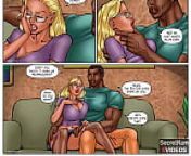 Lesson From the Neighbor pt. 2 - Cheating Wife First time getting her pussy eaten by BBC Black stud from toons mom