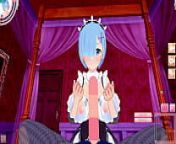 【re zeroRem】Male take POV 3DHentai Anime Game Koikatsu! Video from rezero emilia takes it doggy style from
