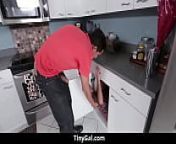 Panicked Guy Stuffed Tiny Teen in Cabinet and Later Fucks Her from remya panicker pussy