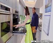 MILF housewife with big jugs fucks with hung black guys from housewife interracial