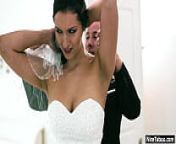 Beautiful MILF bride Bella Rolland fucked so hard by perverted big cock stepbrother from cheating bride