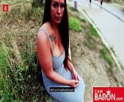 Zara Mendez gets dicked down in Public in Berlin! CamBaron.com from hotwife berlin