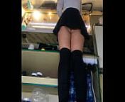 Nataly Shy first time ever flashing at new job part 14 from candid young upskirts