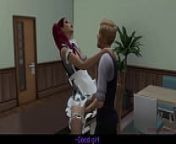 Sims 4, real voice, husband cheating with young maid next to resting wife from babhi ke mume lundesi 3d