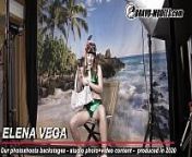 379 - Elena Vega - Backstage from photoshoot Theme beach diver girl from elena vega