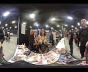 Krystal Davis 360 degree VR booby jiggle at Exxotica NJ 2021 from busty huge boobs jiggle 2021