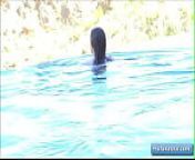 Lovely teen amateur girl Fiona getting wet in her outdoor pool and play with her perky nipples after from sodi arab all xxxold