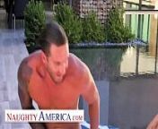 Naughty America - Sharon Fuller (Reagan Foxx) fucks by the pool from xxx america am