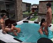 Hot Tubs and Hot Couples Scene 2 from hot couples 2