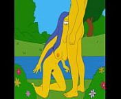 Marge sucking in the paradise with cum from the simpsons en spa