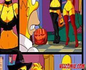 Halloween night with sex - The Simptoons from comic dubs