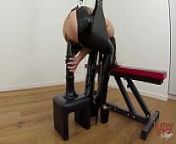 Latexangel fucks a horsecock-dildo and sucks cock from pure nudissmemme baise cheval