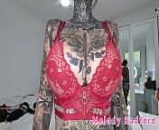 Red, Black and White Micro Bikini and Lingerie Try On Haul Melody Radford from lingeri micro bikini photoshoot