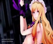 MMD Touhou Project Yakumo Murasaki Naked Dance (Submitted by Hinee) from hine sing