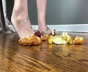 Frannie Feets Absolutely Crushes Pastries With Sexy Bare Feet from goddess pastel trample