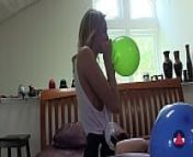 First time with Balloons from xxx sunny looney video
