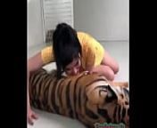 Desi girl Boobs with lucky Tiger from indian tiger fuck