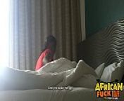 Chocolate Cutie Sucking My Big White Cock Dry from big african cock sucking