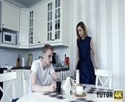 TUTOR4K. Boy deletes tutors dress and harshly fool around with older woman from woman boy