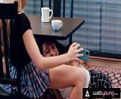 Popular Khloe Kapri Is Caught By The Coffee Shop Barista While Fucking Her Bestie In A Live Stream from upskirt amp qu
