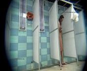 Spy cameras captures real females in shower from onsen spy